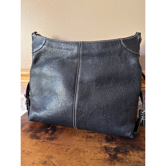 Dooney & Bourke Black Pebble Leather Crossbody Bag With Adjustable Strap - Picture 5 of 16